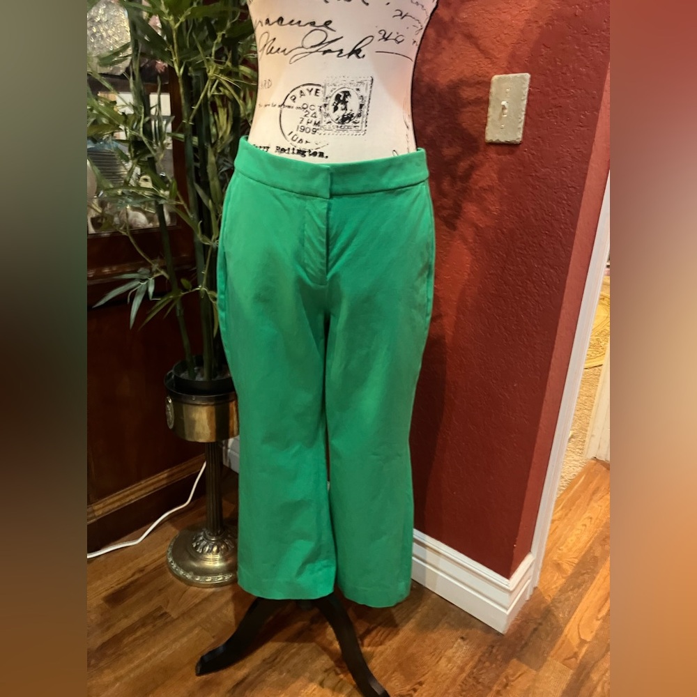 J.CREW FACTORY SPRING GREEN KELSEY PANT SZ 8